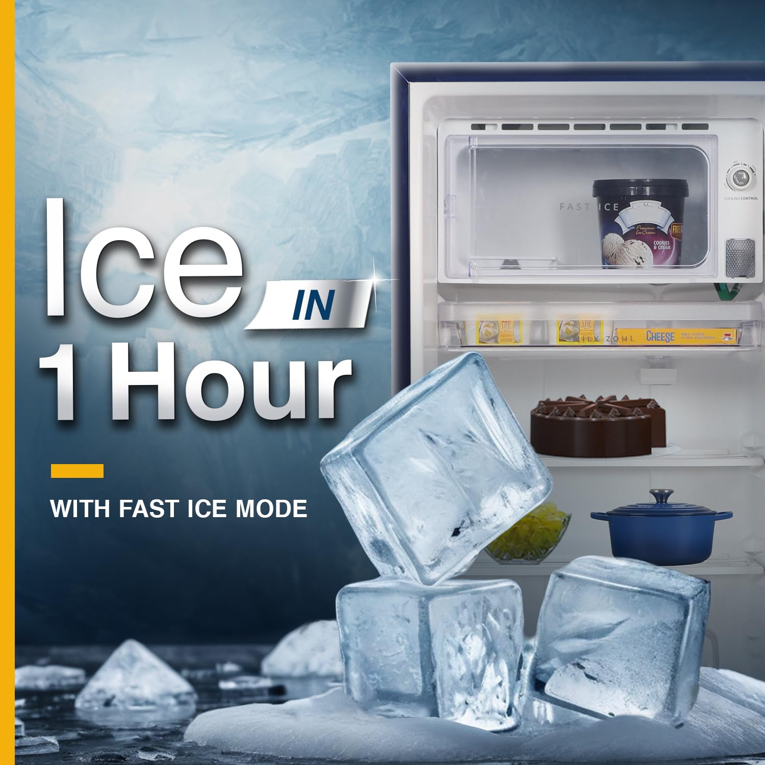 Whirlpool 192 L 5 Star Icemagic Powercool Inverter Direct-Cool Single Door Refrigerator (215 IMPC ROY 5S Inv SAPPHIRE MULIA-Z, Base Stand with Drawer) - Image 8