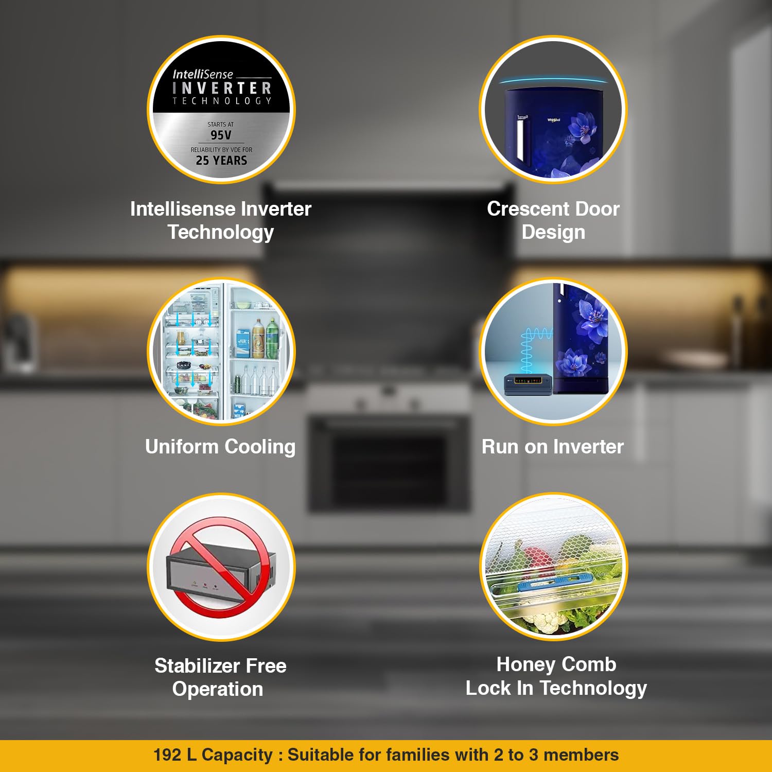 Whirlpool 192 L 5 Star Icemagic Powercool Inverter Direct-Cool Single Door Refrigerator (215 IMPC ROY 5S Inv SAPPHIRE MULIA-Z, Base Stand with Drawer) - Image 7