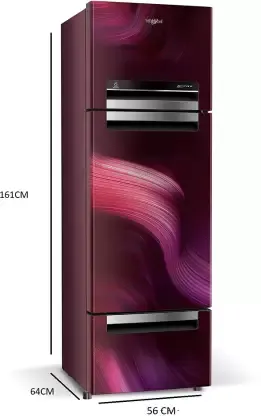 Whirlpool 240 L Frost Free Triple Door Refrigerator(FP 263D PROTTON ROY WINE STREAM(N)) - Image 3