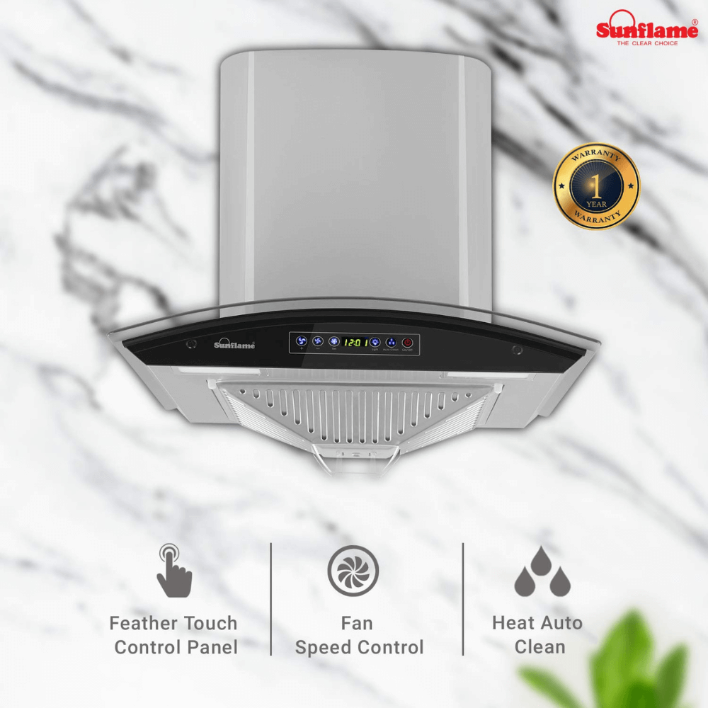 Sunflame 60 cm 1100 m3/hr Auto Clean Chimney