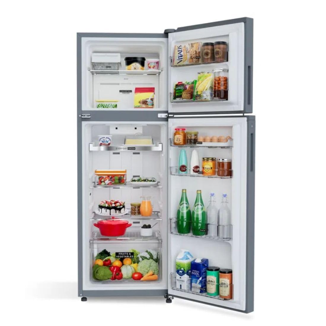 Whirlpool Intellifresh Pro 235L 2 Star Convertible Frost Free Double-Door Refrigerator (IFPRO INV CNV 278 ILLUSIA STEEL(2S)-TL, 2023 Mode) - Image 3